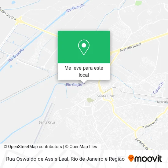 Rua Oswaldo de Assis Leal mapa
