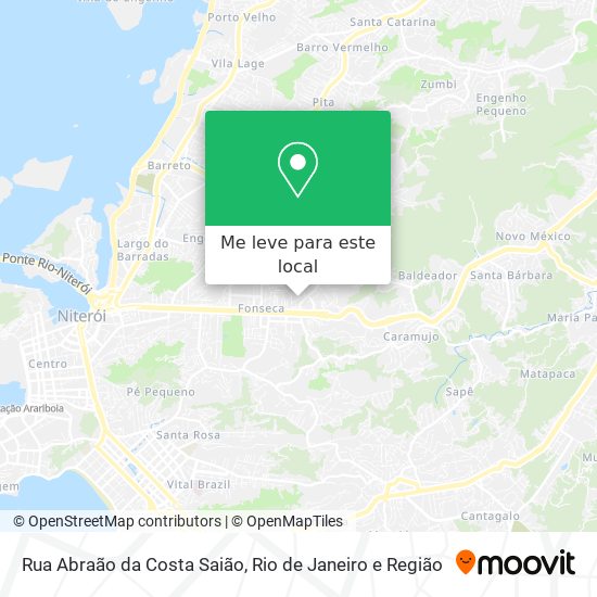 Rua Abraão da Costa Saião mapa