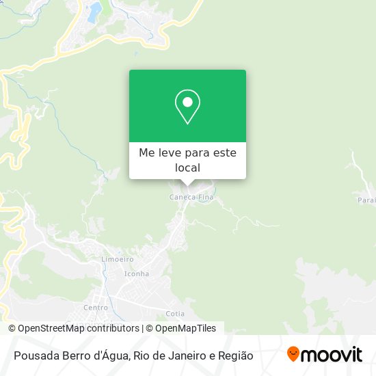 Pousada Berro d'Água mapa