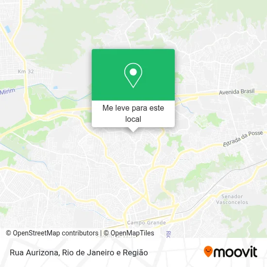 Rua Aurizona mapa