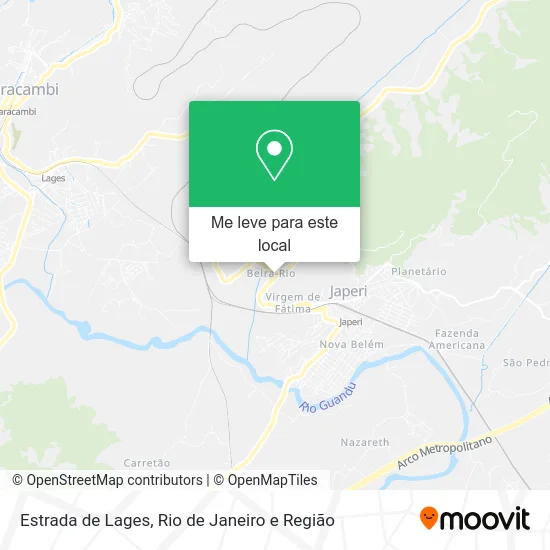 Estrada de Lages mapa