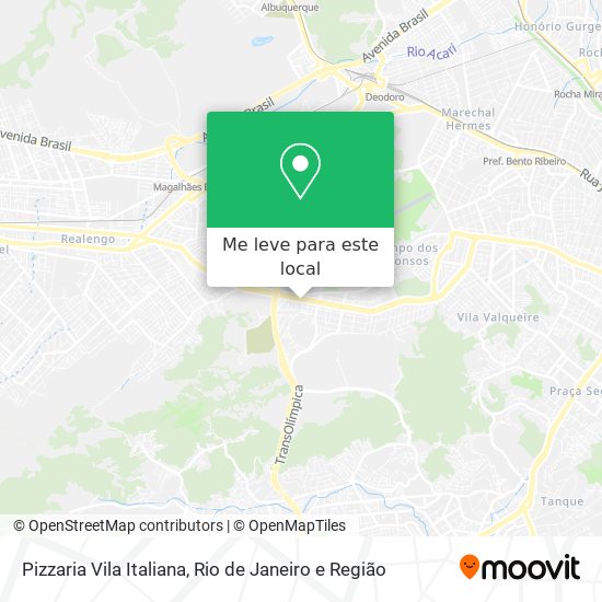 Pizzaria Vila Italiana mapa