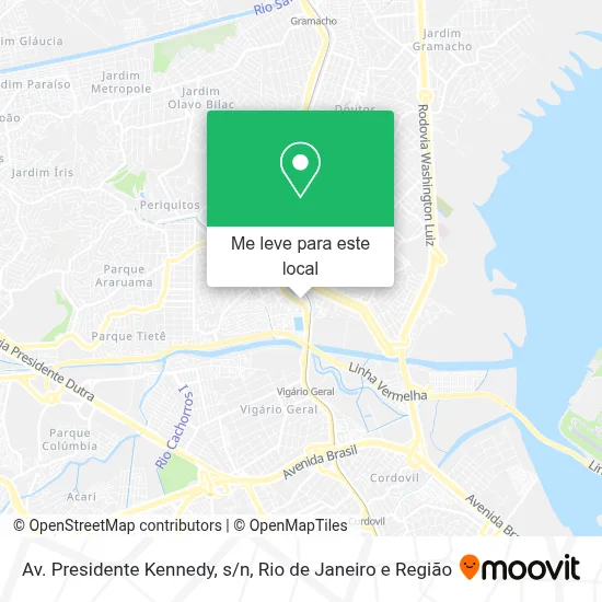 Av. Presidente Kennedy, s/n mapa