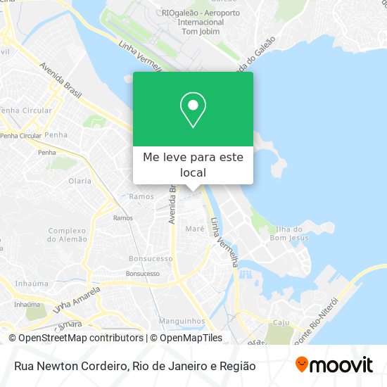 Rua Newton Cordeiro mapa