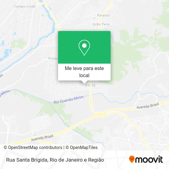 Rua Santa Brígida mapa