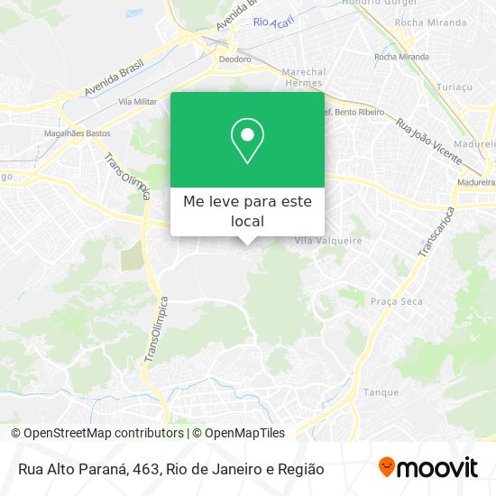 Rua Alto Paraná, 463 mapa