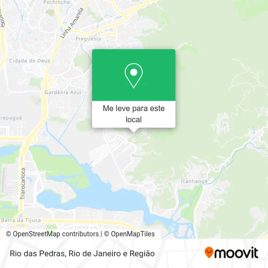 Rio das Pedras mapa