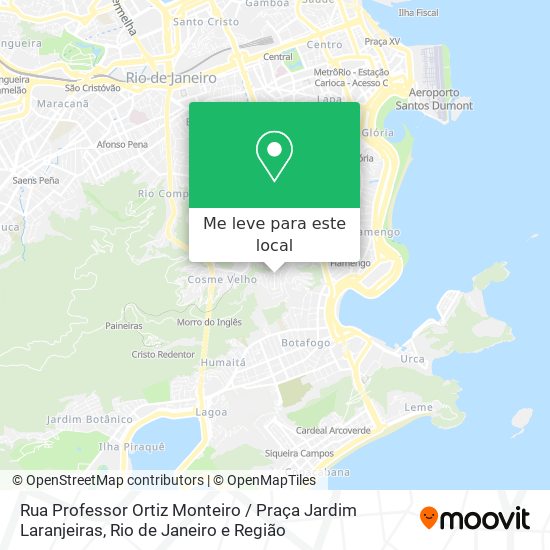 Rua Professor Ortiz Monteiro / Praça Jardim Laranjeiras mapa