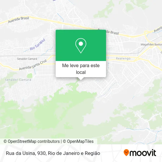 Rua da Usina, 930 mapa