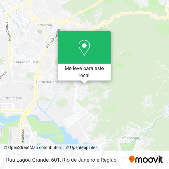 Rua Lagoa Grande, 601 mapa