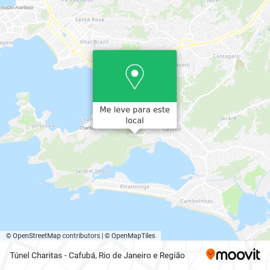 Túnel Charitas - Cafubá mapa