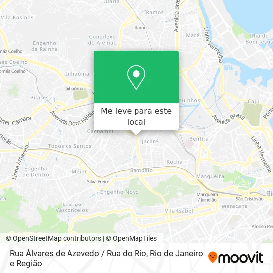 Rua Álvares de Azevedo / Rua do Rio mapa