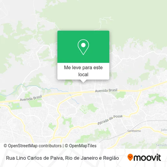 Rua Lino Carlos de Paiva mapa