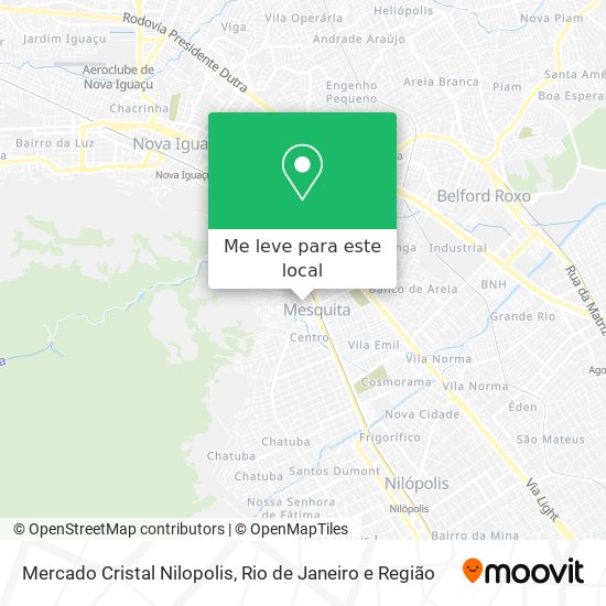 Mercado Cristal Nilopolis mapa