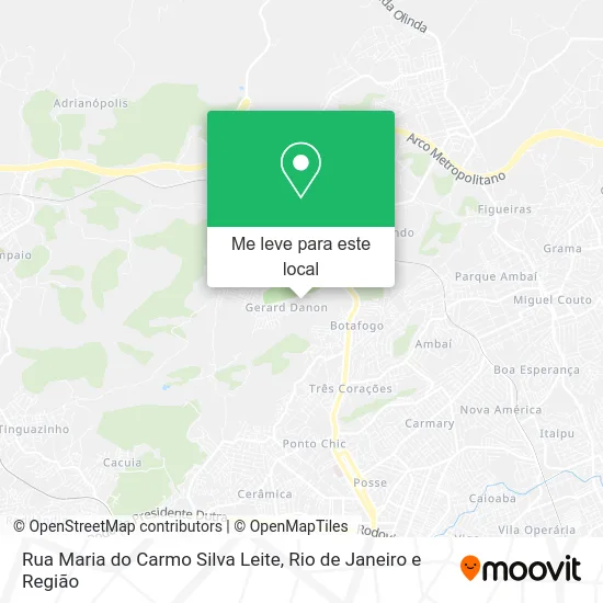 Rua Maria do Carmo Silva Leite mapa
