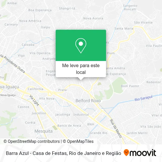 Barra Azul - Casa de Festas mapa