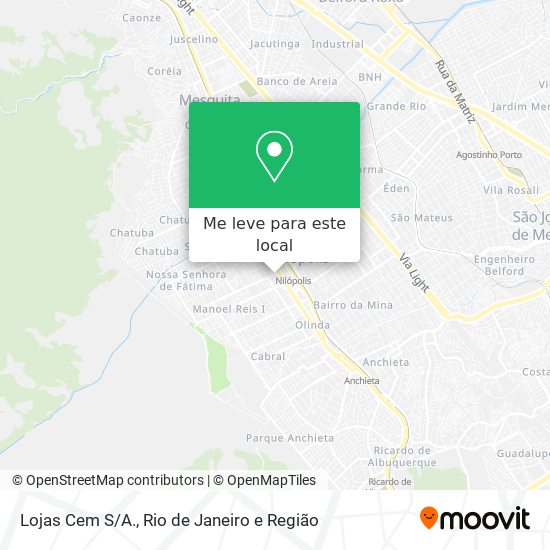 Lojas Cem S/A. mapa