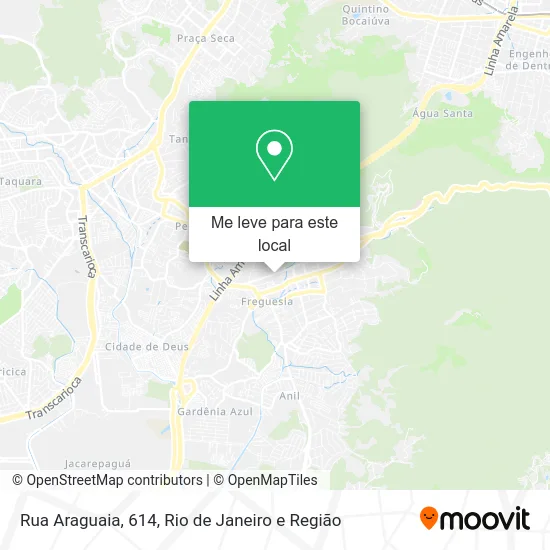 Rua Araguaia, 614 mapa