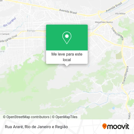 Rua Araré mapa