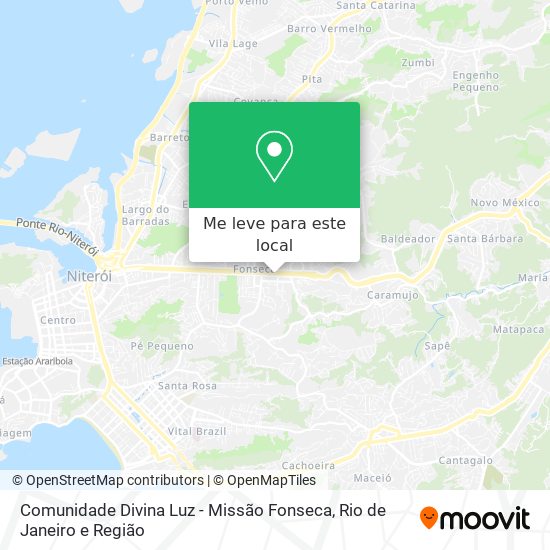 Comunidade Divina Luz - Missão Fonseca mapa
