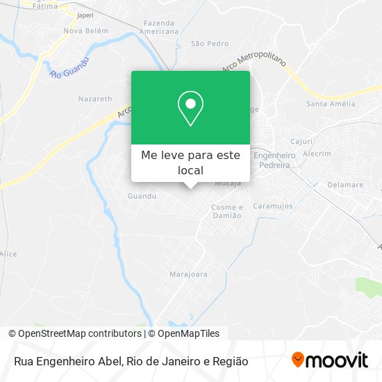 Rua Engenheiro Abel mapa