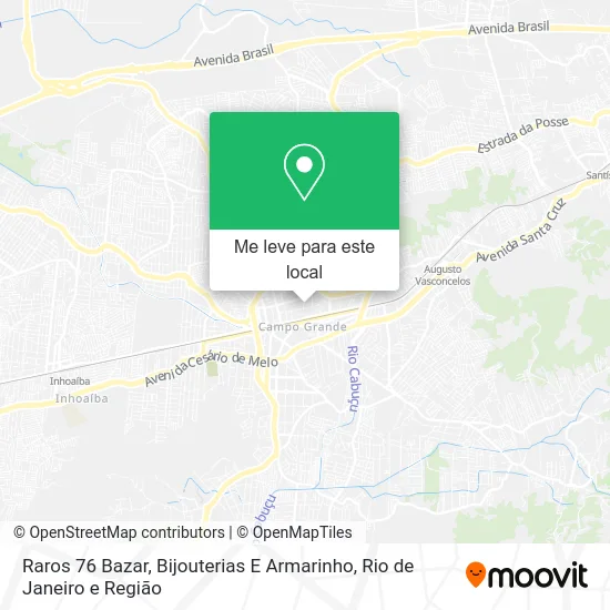 Raros 76 Bazar, Bijouterias E Armarinho mapa