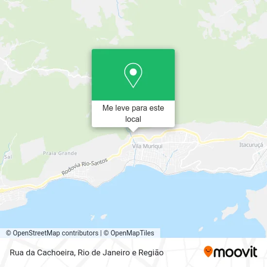 Rua da Cachoeira mapa