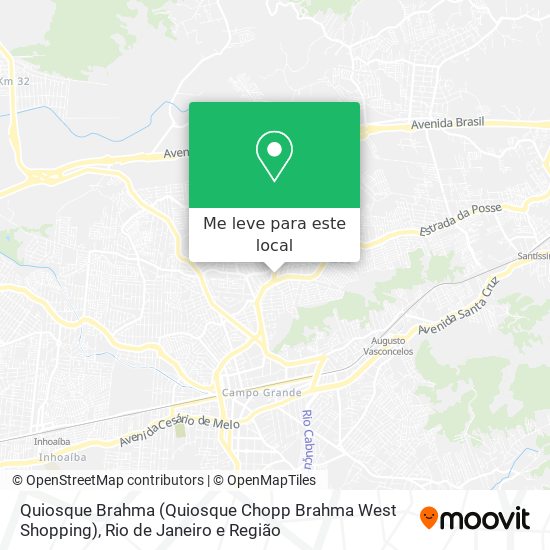 Quiosque Brahma (Quiosque Chopp Brahma West Shopping) mapa