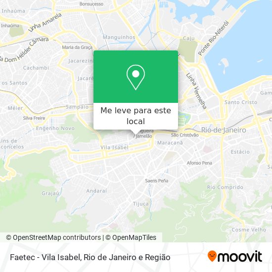 Faetec - Vila Isabel mapa