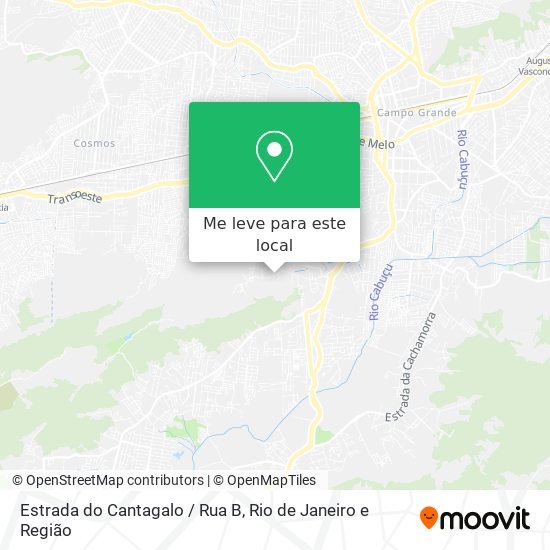 Estrada do Cantagalo / Rua B mapa
