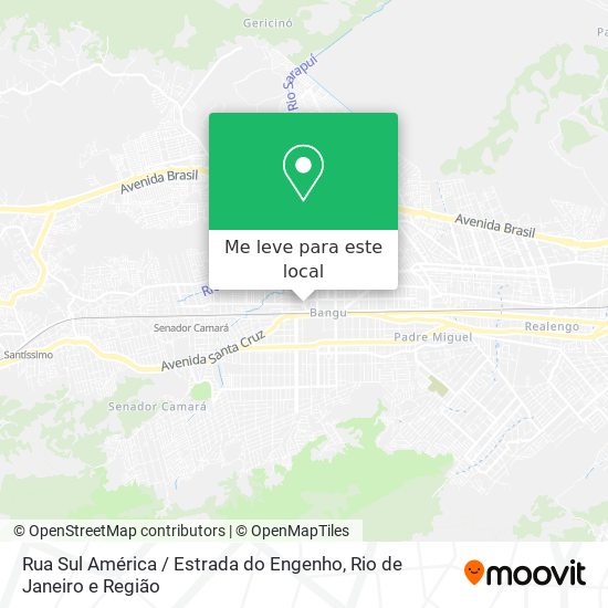 Rua Sul América / Estrada do Engenho mapa