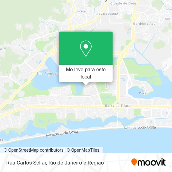 Rua Carlos Scliar mapa
