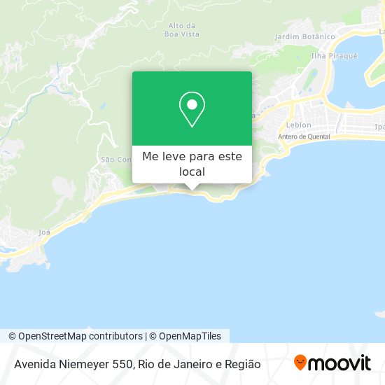 Avenida Niemeyer 550 mapa