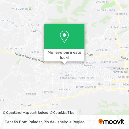 Pensão Bom Paladar mapa