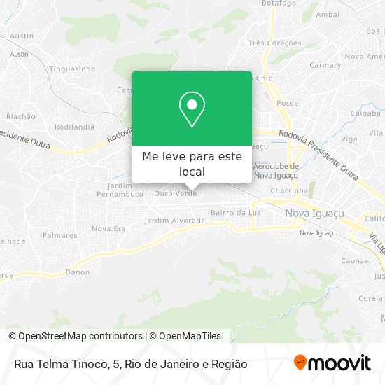 Rua Telma Tinoco, 5 mapa