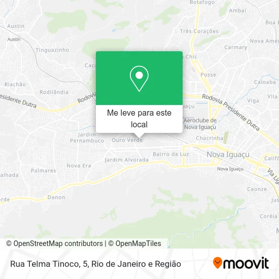 Rua Telma Tinoco, 5 mapa