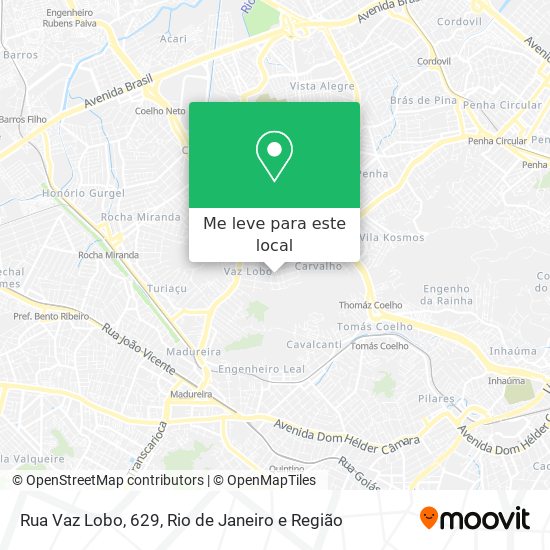 Rua Vaz Lobo, 629 mapa