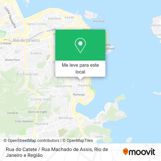 Rua do Catete / Rua Machado de Assis mapa