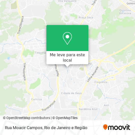 Rua Moacir Campos mapa