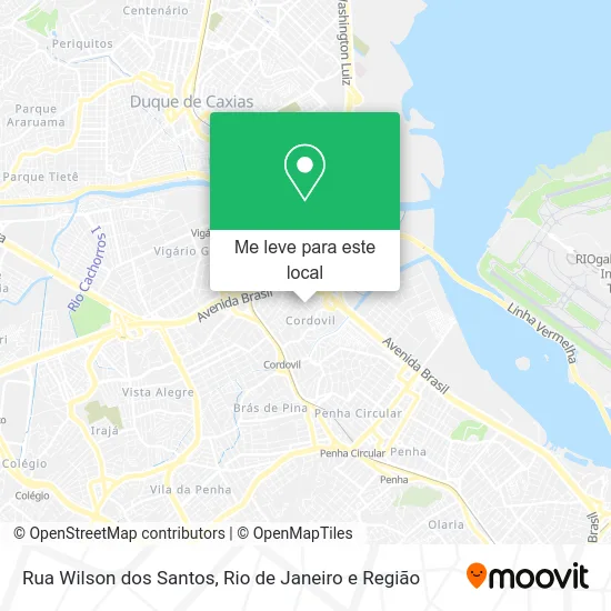 Rua Wilson dos Santos mapa