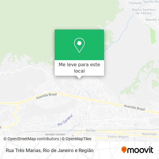 Rua Três Marias mapa