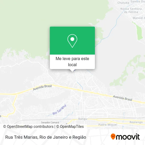 Rua Três Marias mapa