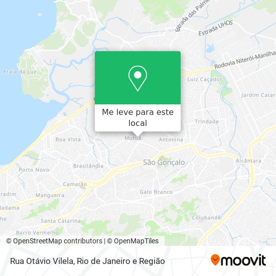 Rua Otávio Vilela mapa