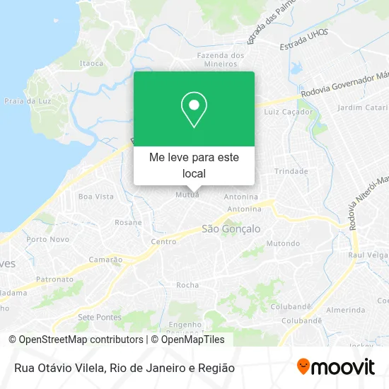 Rua Otávio Vilela mapa