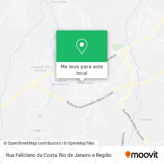 Rua Felíciano da Costa mapa