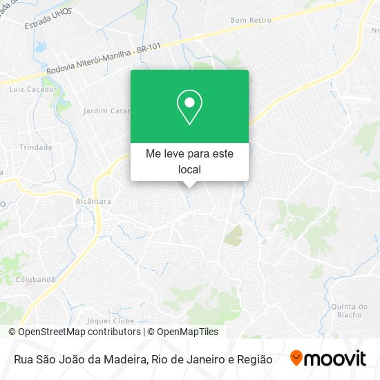 Rua São João da Madeira mapa