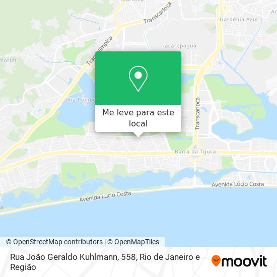 Rua João Geraldo Kuhlmann, 558 mapa