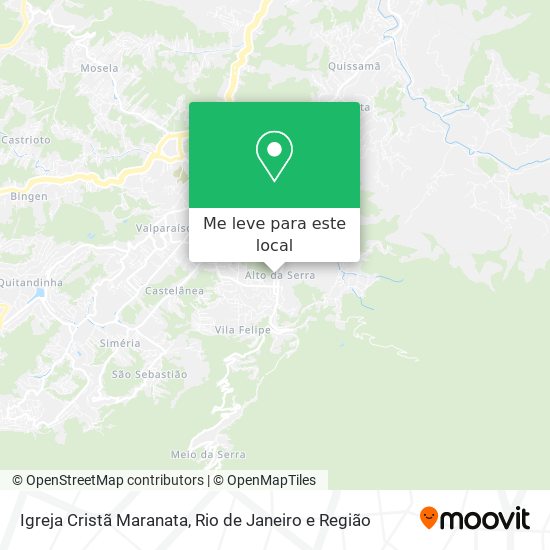 Igreja Cristã Maranata mapa