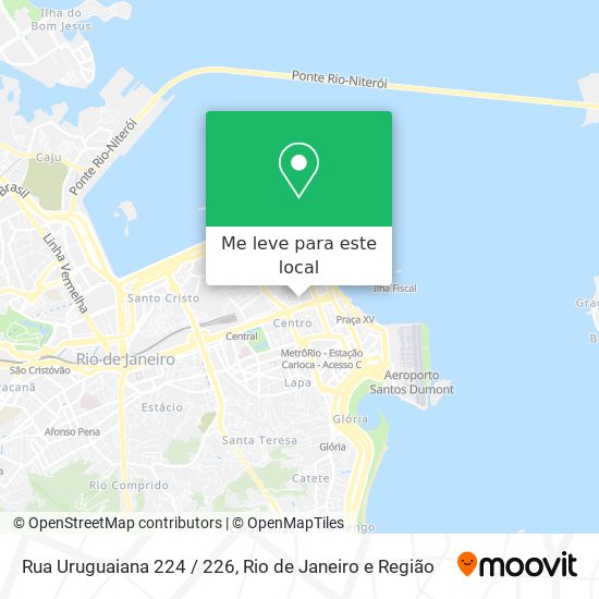 Rua Uruguaiana 224 / 226 mapa