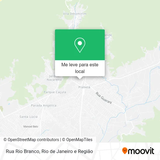 Rua Rio Branco mapa